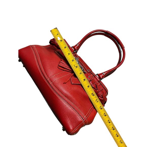 COACH Women Shoulder Bag Red F13084 Leather Tote Bag Hamptons casual / summer - Picture 6 of 12